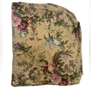 Lauren Ralph Lauren ADRIANA FLORAL California King FITTED Sheet Sateen Tan